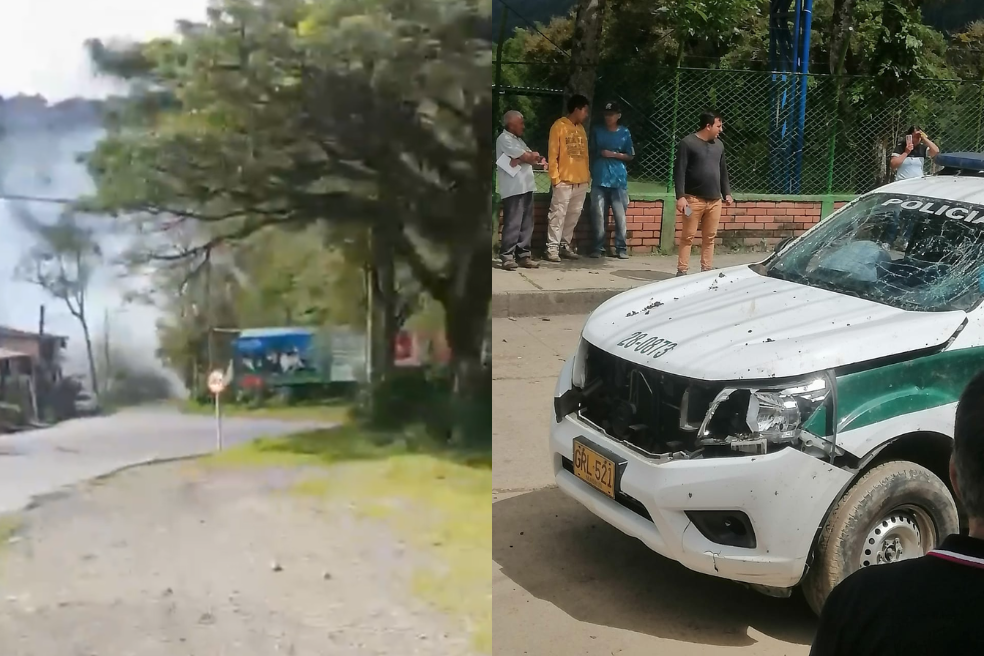 Ataque con explosivos a una patrulla de Policía en el Cauca, deja a cinco civiles y tres uniformados heridos.