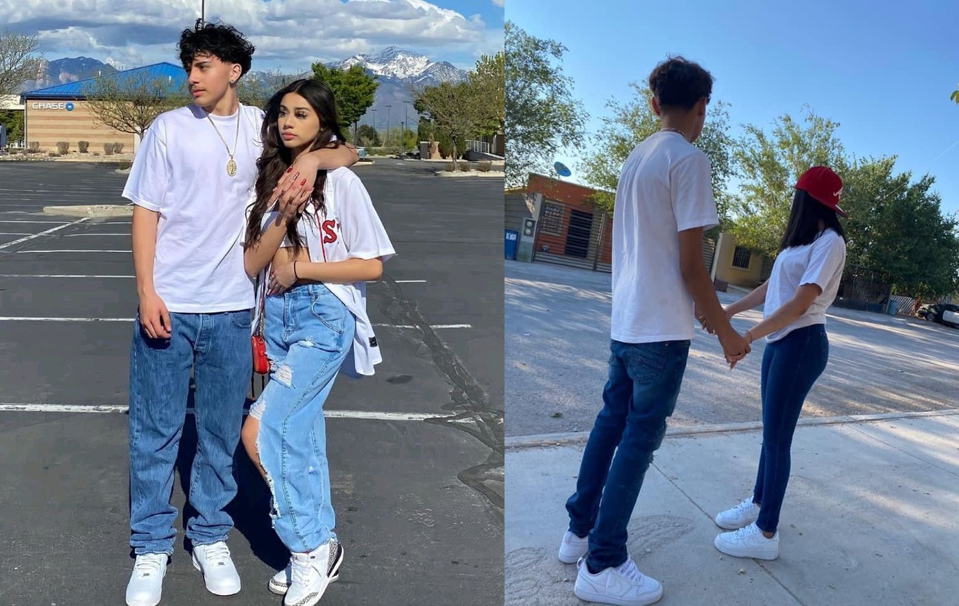 Este estilo es perfecto para una salida informal o un paseo por la ciudad. Opta por jeans ajustados de color azul oscuro o negro, una camiseta blanca básica