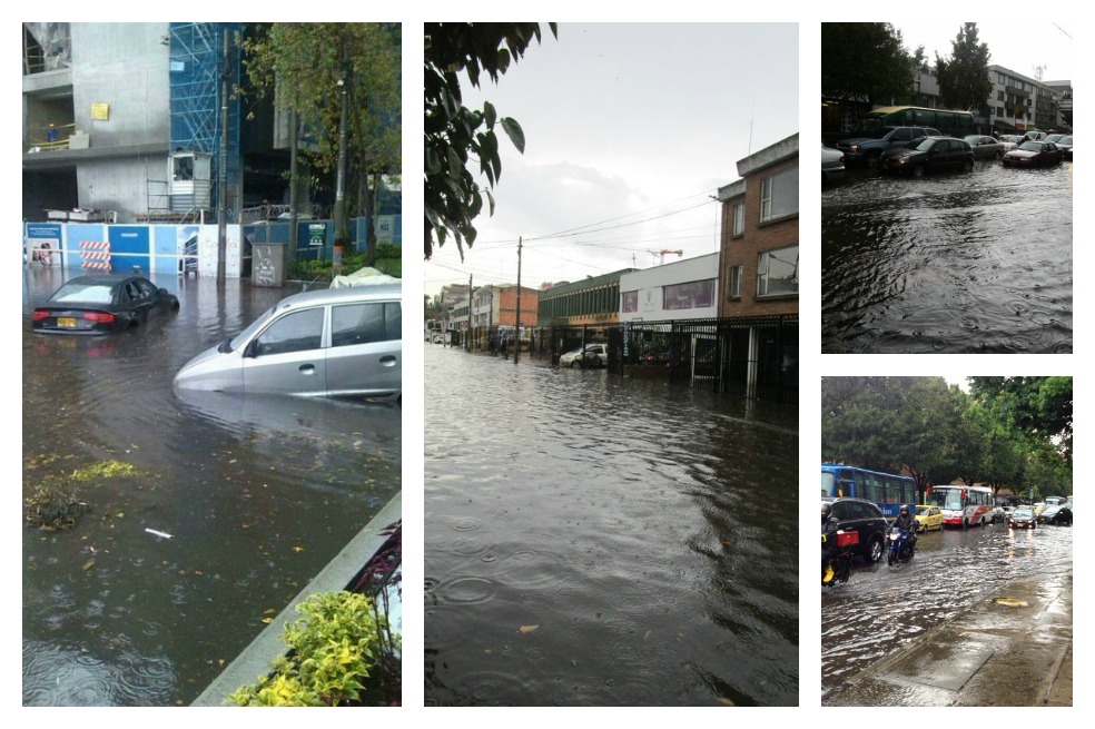 El colapso de Bogotá por las torrenciales lluvias de este viernes