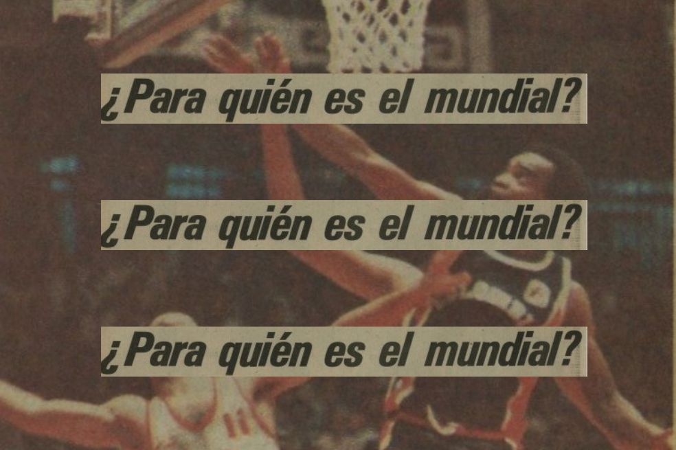 De fondo, Guido Mosquera, uno de los referentes de la selección de Colombia en el Mundial de Baloncesto. / Uso exclusivo archivo El Espectador.