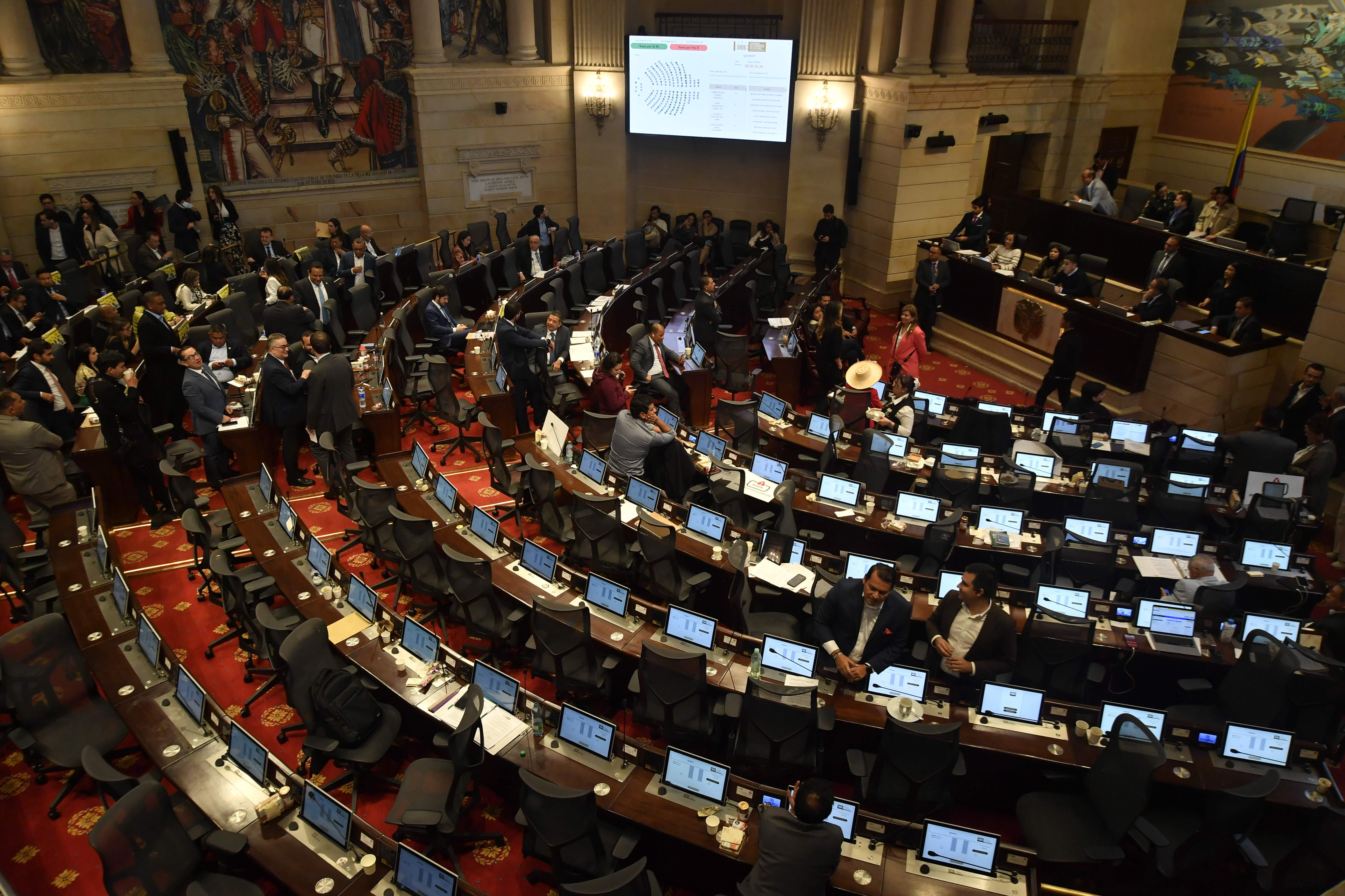 Mociones de censura a los ministros Guillermo Jaramillo (Salud) e Iván Velásquez (Defensa), en la plenaria de Cámara de Representantes