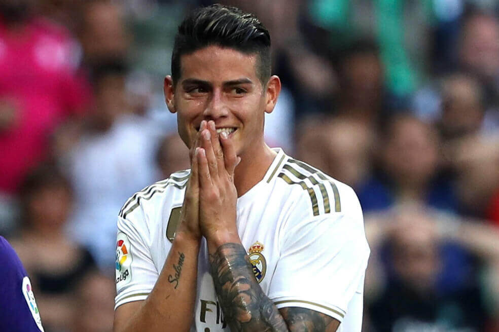 Contra todo pronóstico, James entró en la convocatoria del Real Madrid