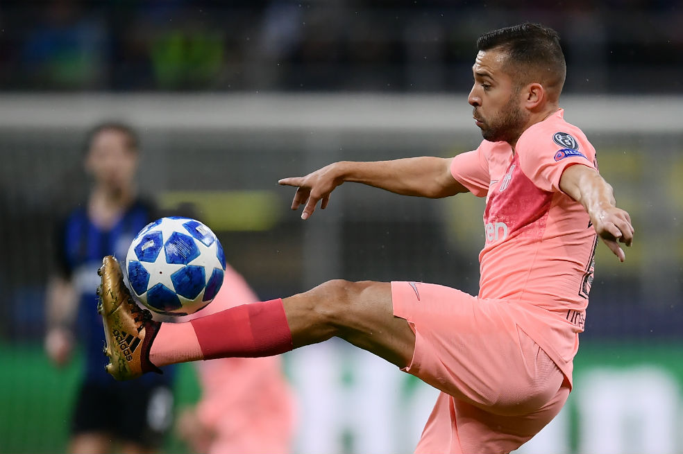 Alba viene siendo figura del Barcelona ante la ausencia de Lionel Messi. / AFP