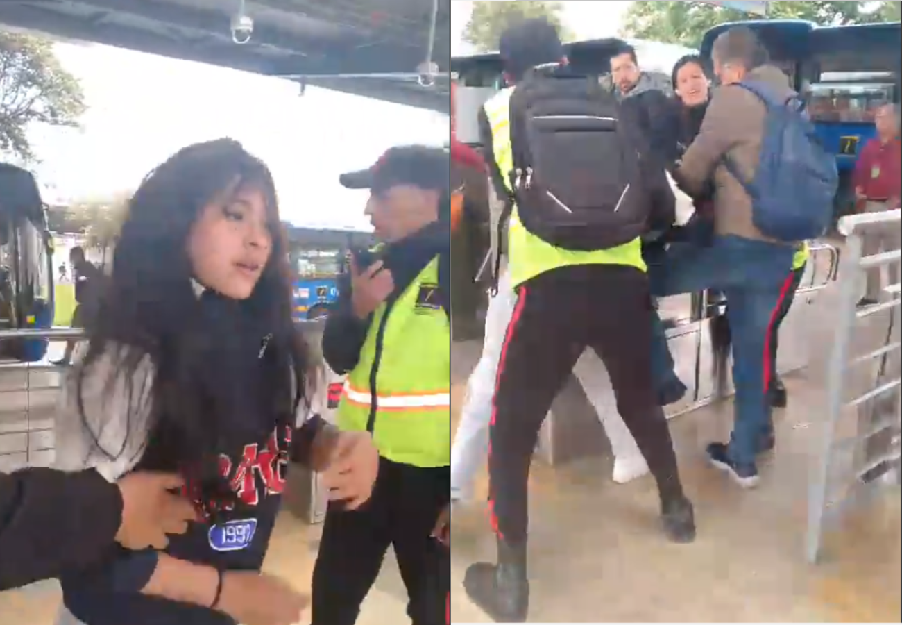 Funcionaria de Transmilenio se peleó con mujer que evadió el pago del pasaje