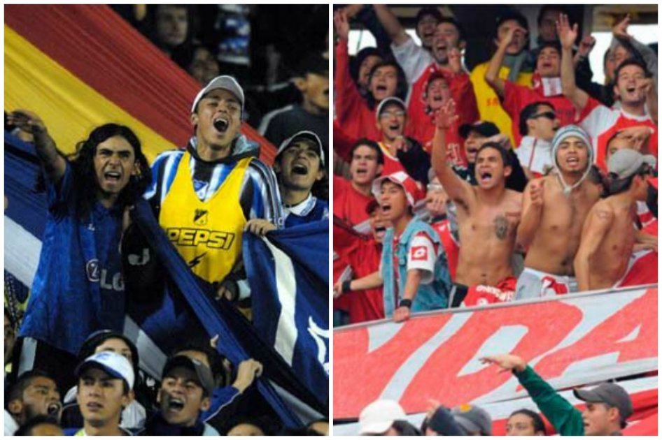 Riña entre hinchas de Millonarios y Santa Fe deja cuatro heridos en Bogotá