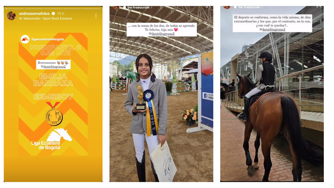 Hija de Andrea Serna brilla en el deporte colombiano: así lo presumió la presentadora