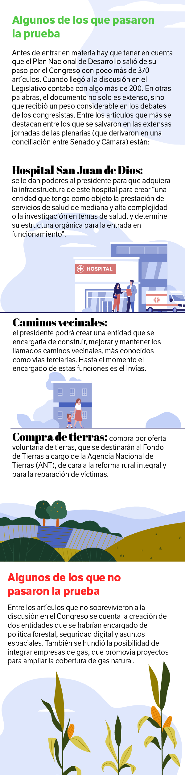 Los que sí y los que no.