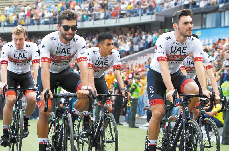 El UAE Team Colombia, el nuevo equipo de ciclismo patrocinado por los Emiratos Árabes