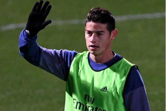 James Rodríguez, mediocampista del Real Madrid. Foto: AFP