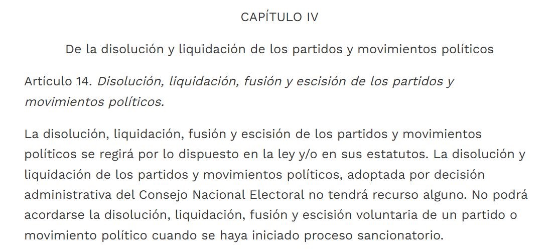 ley 1475 de 2011