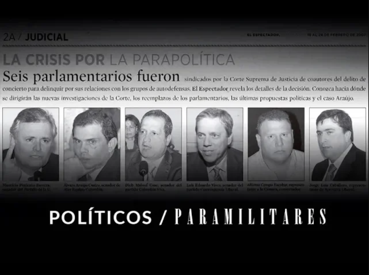 ¿Quiénes son los congresistas condenados por paramilitarismo?