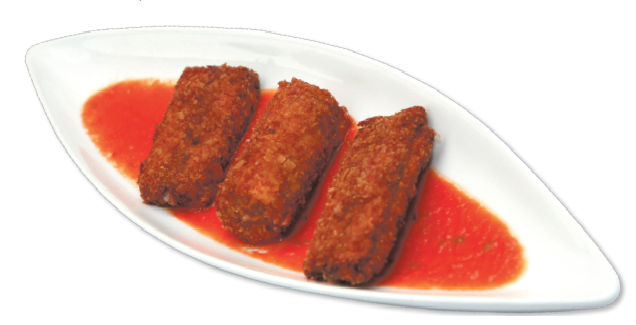 Receta del día: plátano maduro con queso y salsa de tomate con orégano
