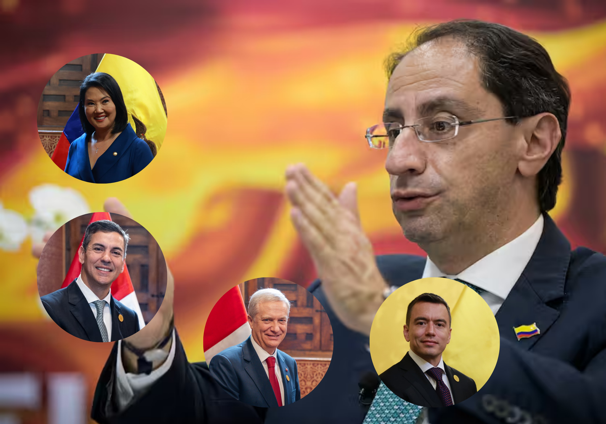 Así fue la agenda de equipo De la Espriella en Perú durante posesión de Fujimori