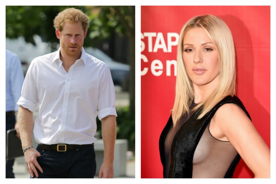 El príncipe Enrique y la cantante Ellie Goulding.