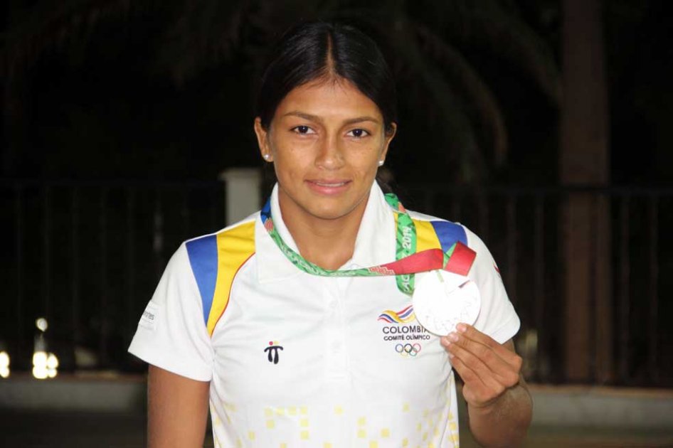 Carolina Castillo, oro en el Grand Prix de lucha. Foto: Comité Olímpico Colombiano