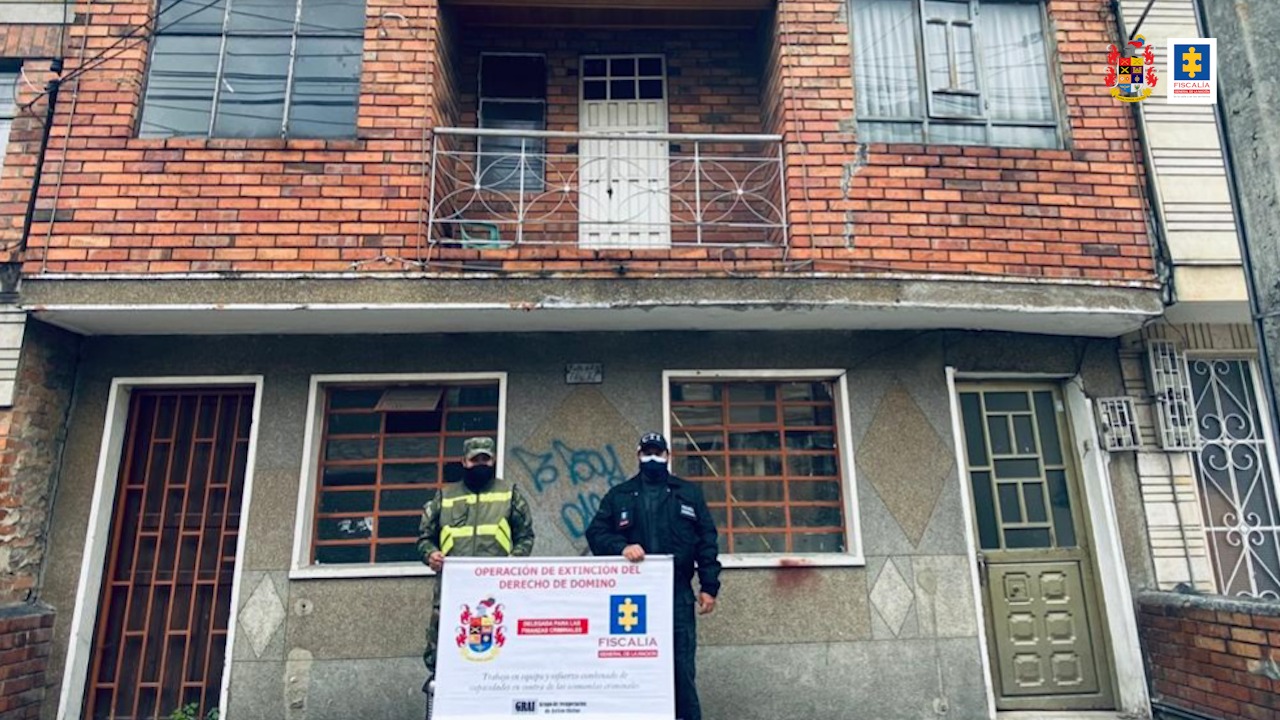 Extinción de dominio a bienes de uniformados de la Policía por tráfico de drogas