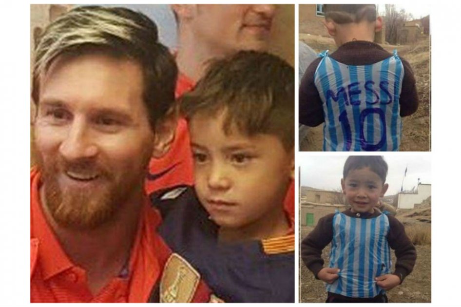 Niño que hizo camiseta de Messi con una bolsa cumplió su sueño: conoció al ‘crack’ en Catar