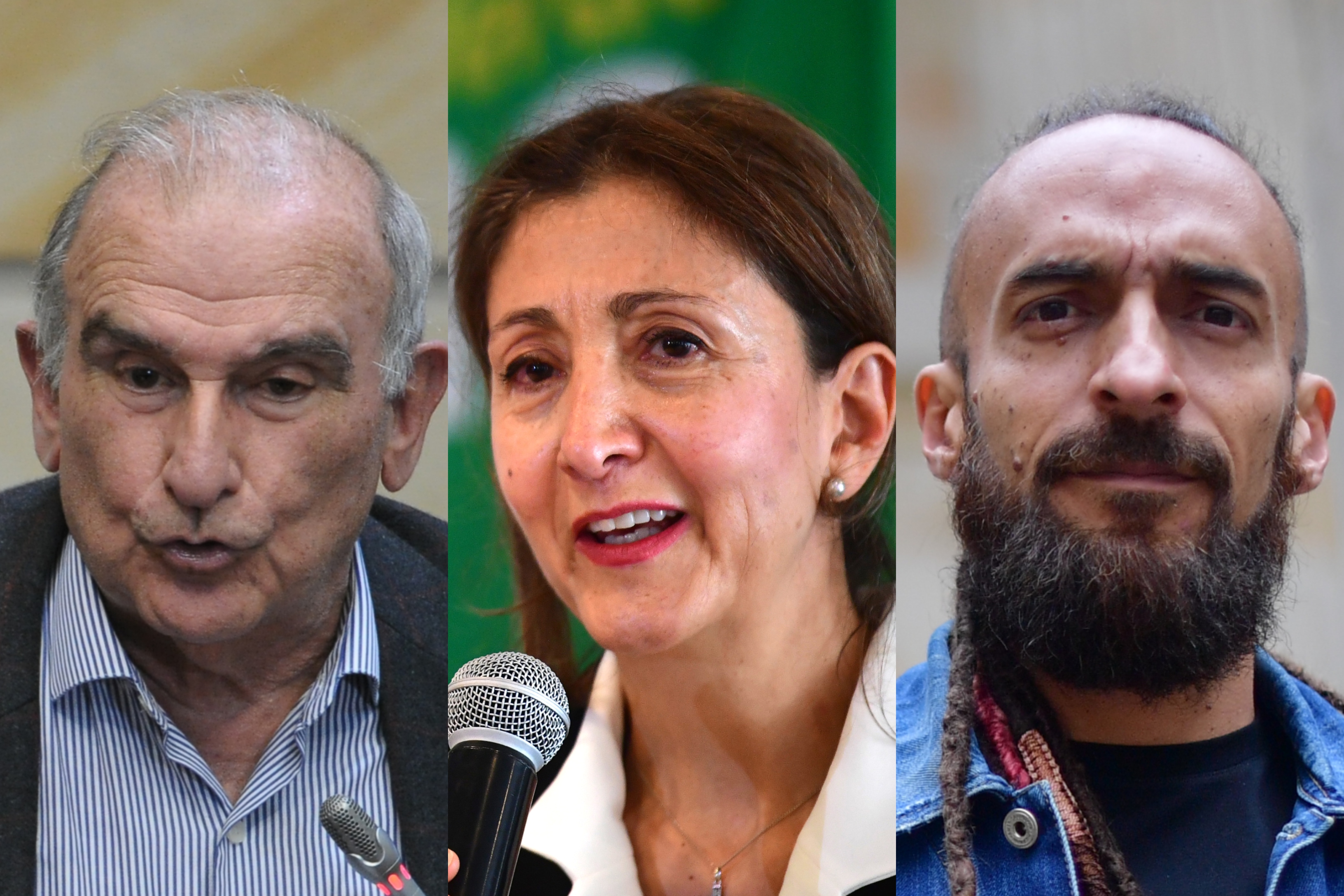 Humberto de la Calle, Ingrid Betancourt y Daniel Carvalho.
