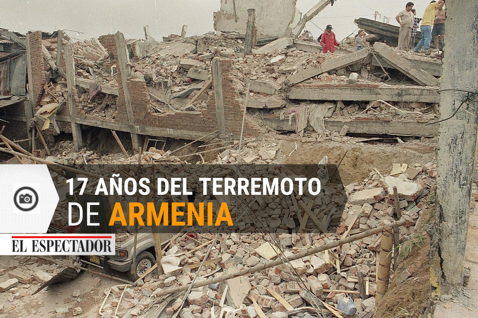 Se conmemoran 17 años del terremoto de Armenia