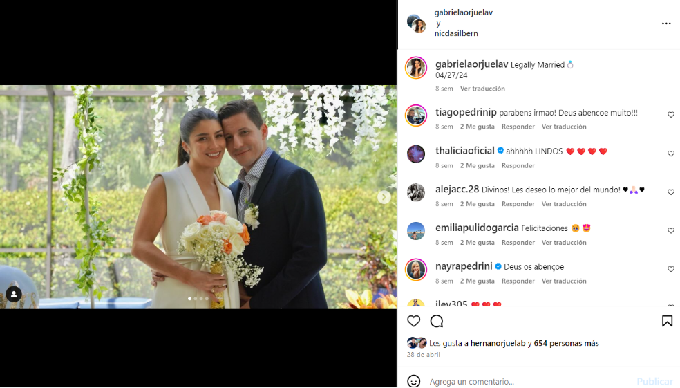 Ella es la hija de Hernán Orjuela: está casada e hizo su vida fuera del país