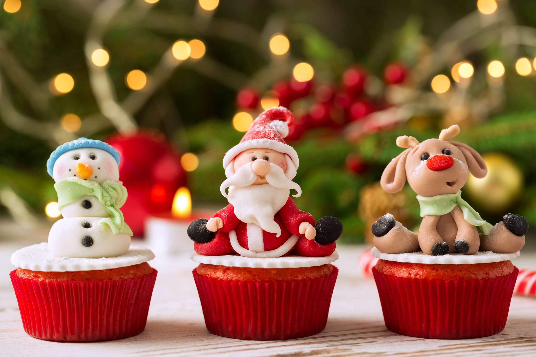 Receta para llevar a la mesa “cupcakes red velvet” para Navidad