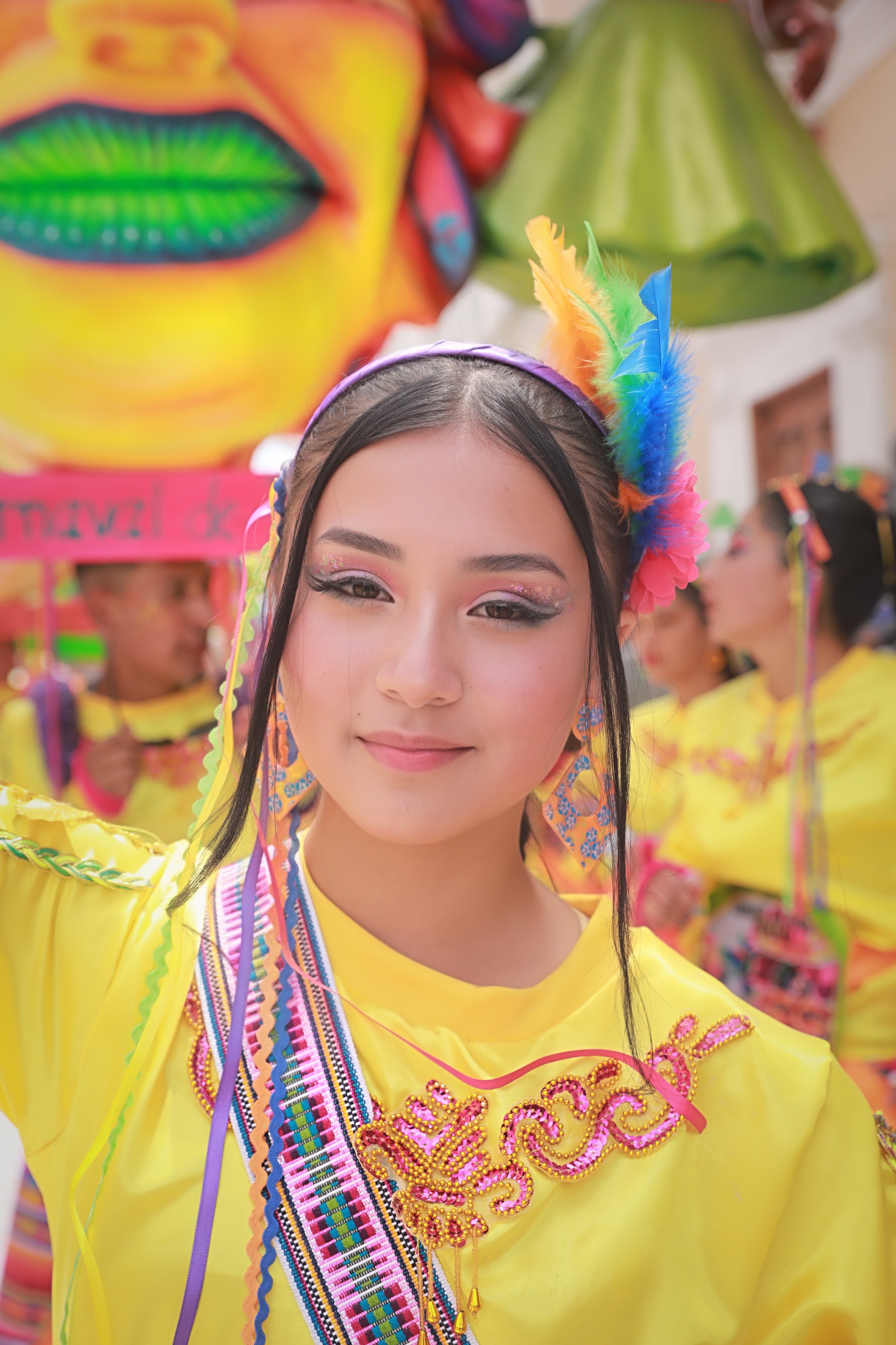 Rostros del Carnaval de Negros y Blancos de Pasto 2024