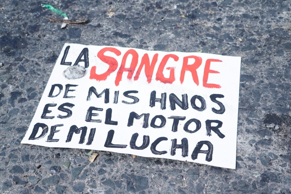 Siloé, al sur de Cali, es una de las zonas donde más se han presentado excesos y abusos policiales. Jóvenes piden paz y justicia.