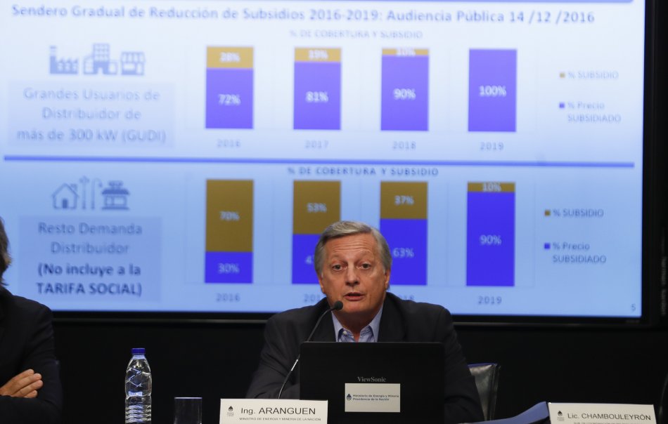 Juan José Aranguren, ministro de Energía de Argentina. / EFE