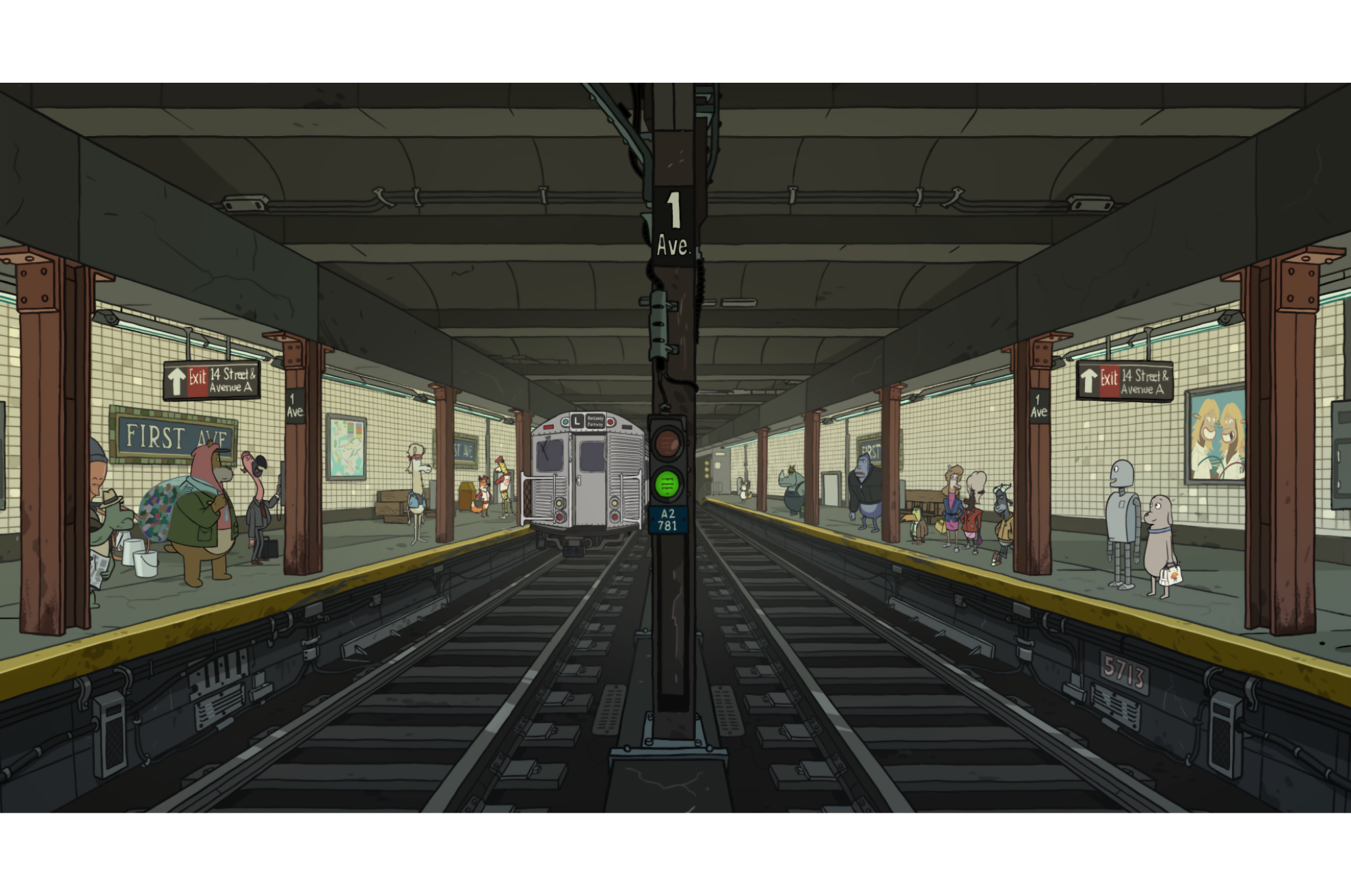 El metro de Nueva York aparece en la película.