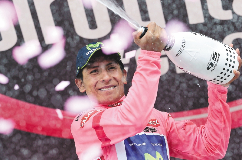Nairo Quintana se convirtió en 2014 en el primer colombiano en ganar el Giro de Italia.