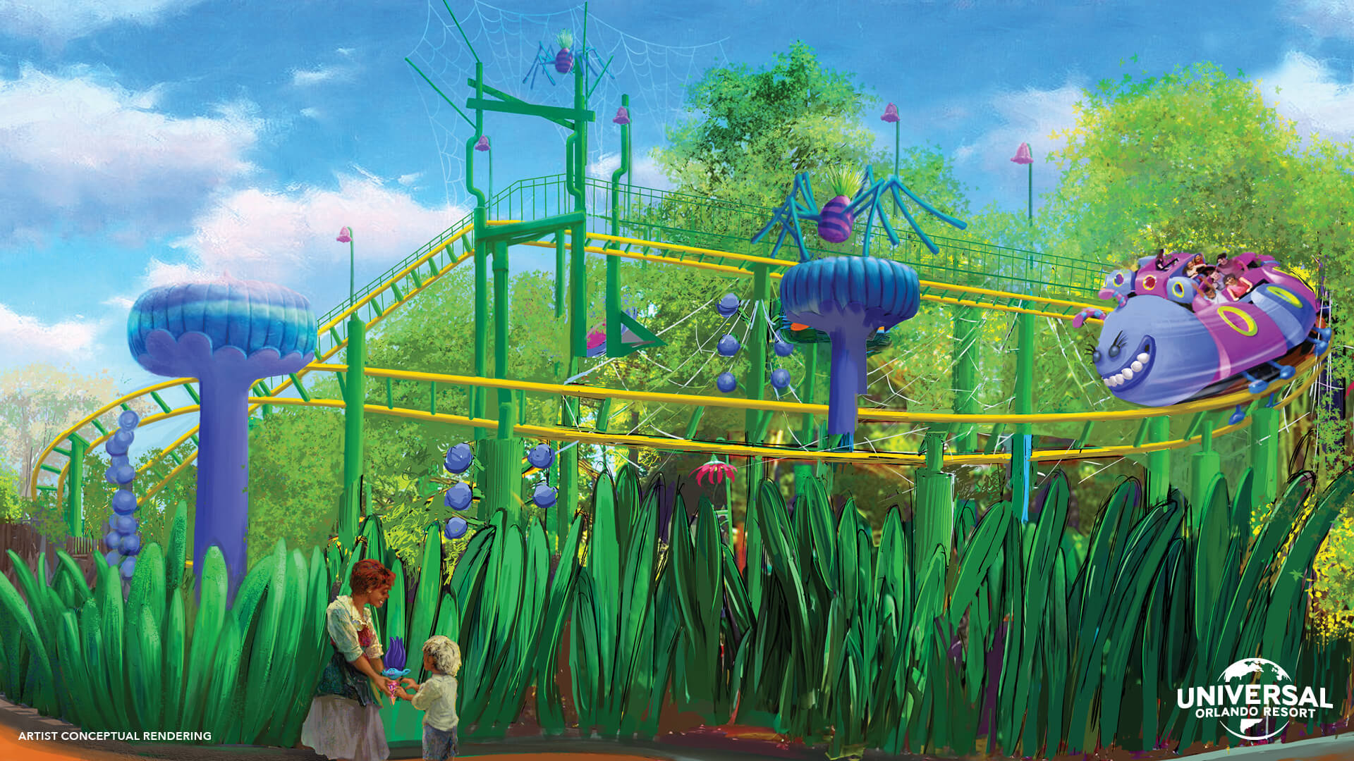 Trolls Trollercoaster, en DreamWorks Land, en Universal Orlando Resort