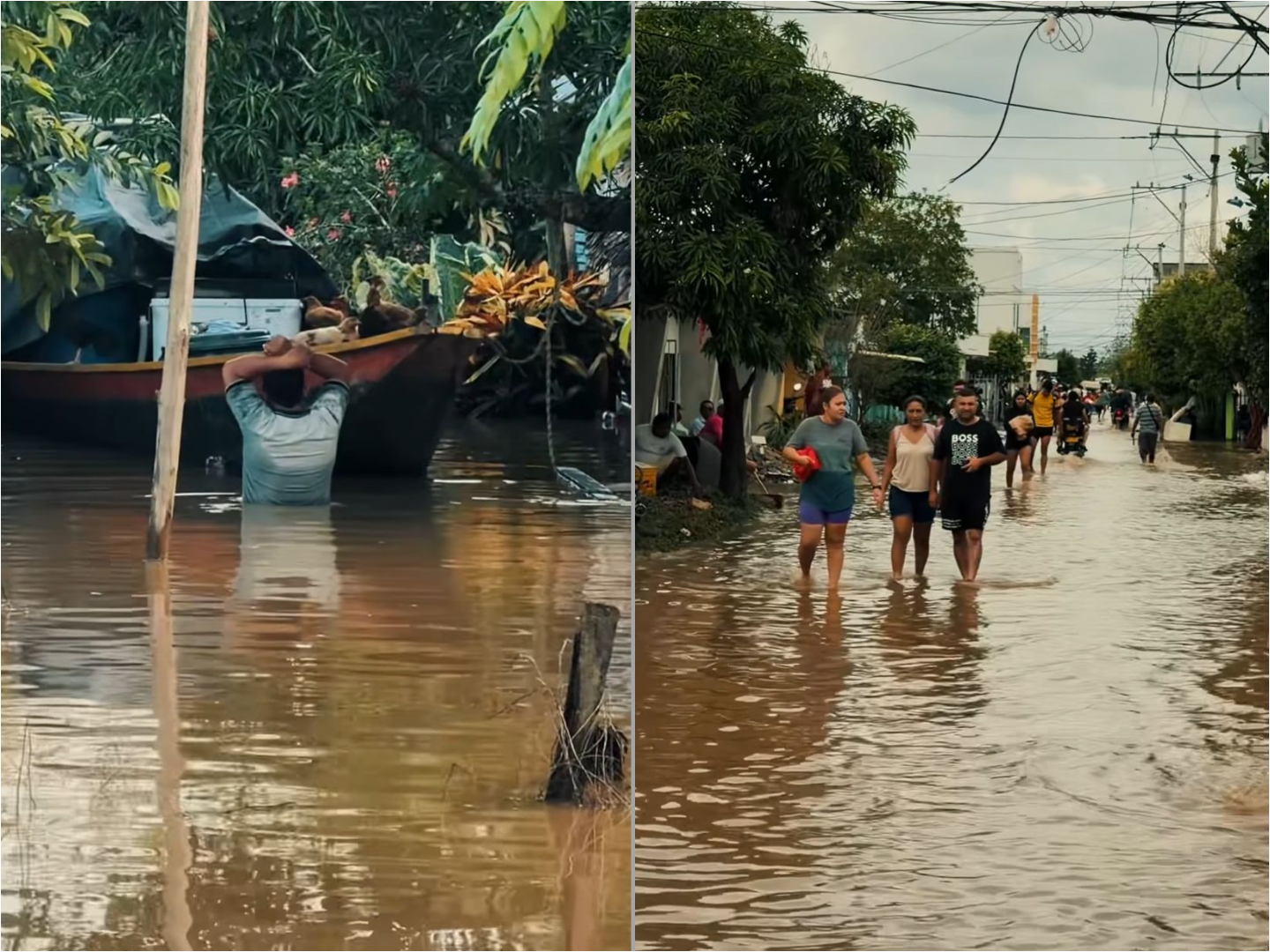 Dos jóvenes permanecen desaparecidos en el municipio de San Pelayo, Córdoba, en medio de la grave emergencia por inundaciones que enfrenta el departamento.