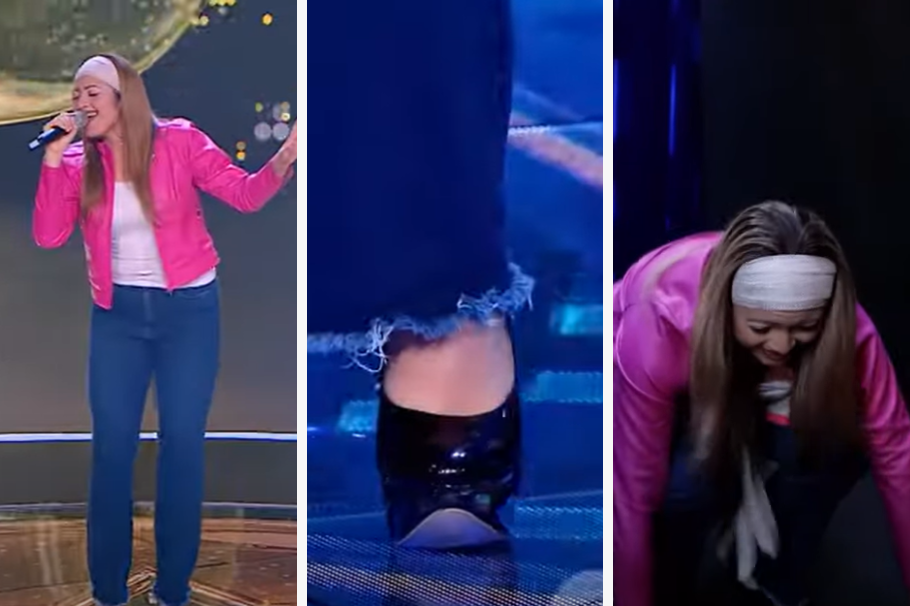 Aprender a caminar en tacones: participante de ‘Yo me llamo’ se cayó al usarlos