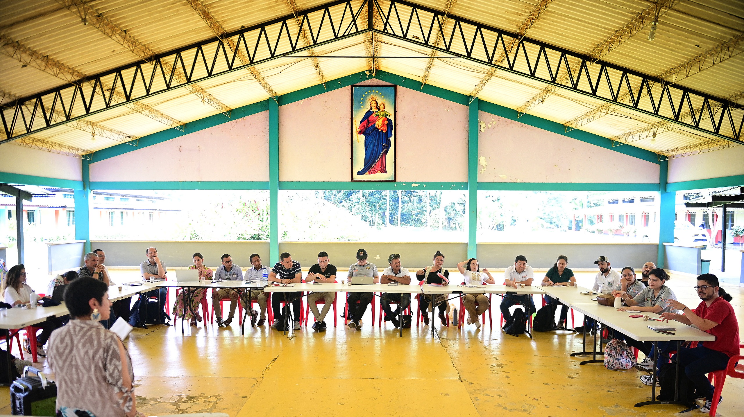 El evento se realizó en la ciudadela Don Bosco de la Iglesia Católica, a las afueras de San Vicente del Caguán.