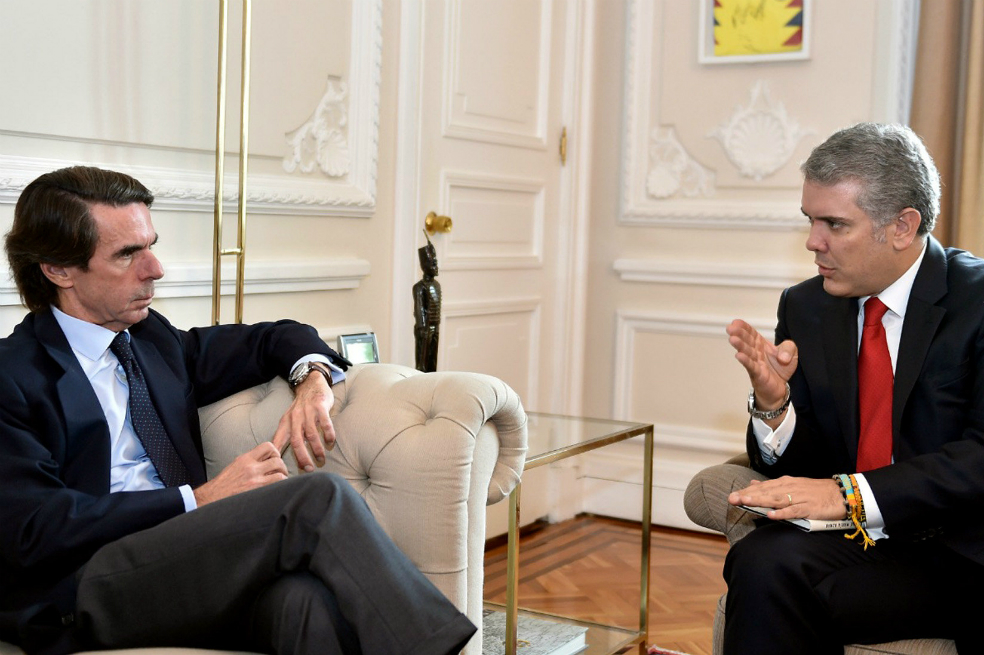 Aznar: “La crisis de Venezuela no se resuelve con diálogo político”
