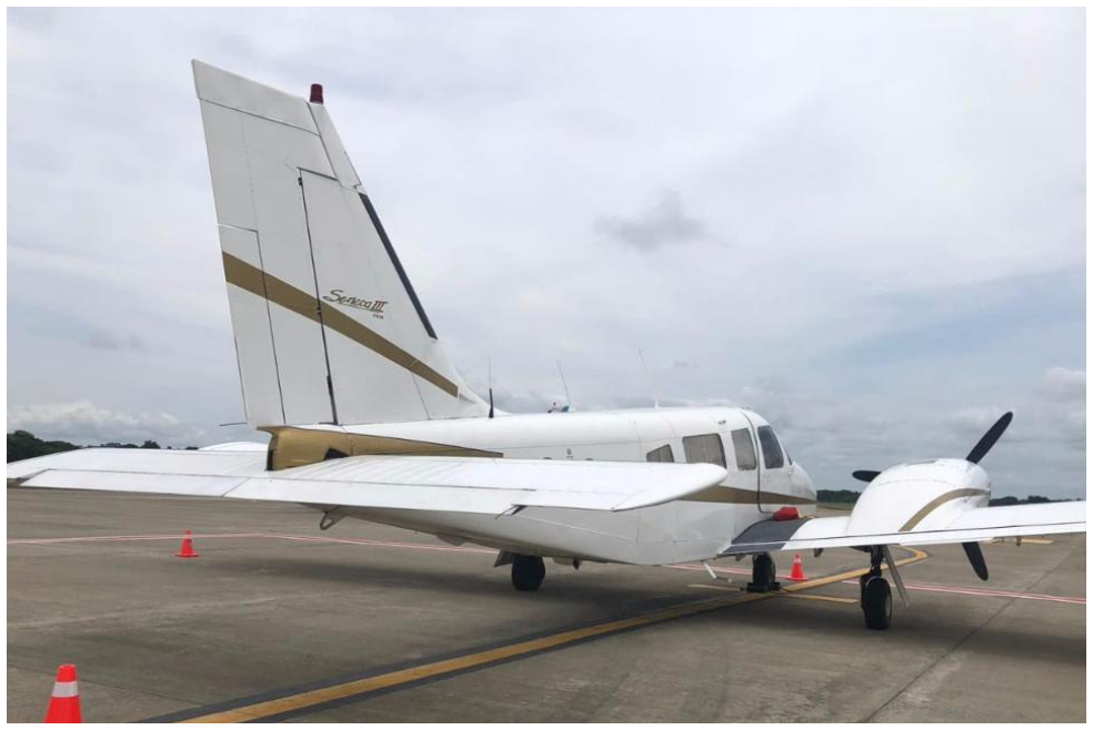 Detectan aeronave con 191 kilos de cocaína en el Caribe colombiano