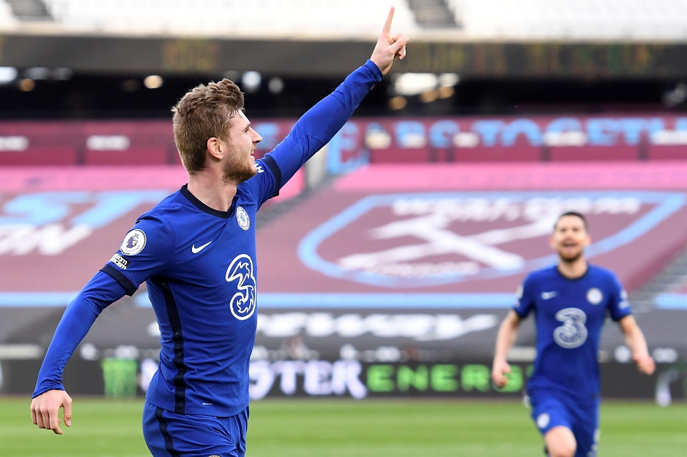 Premier League: con gol de Timo Werner, Chelsea venció al West Ham