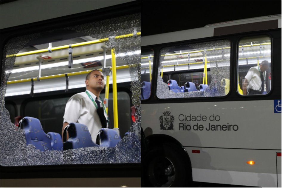 Atacado bus que transportaba periodistas en Rio de Janeiro