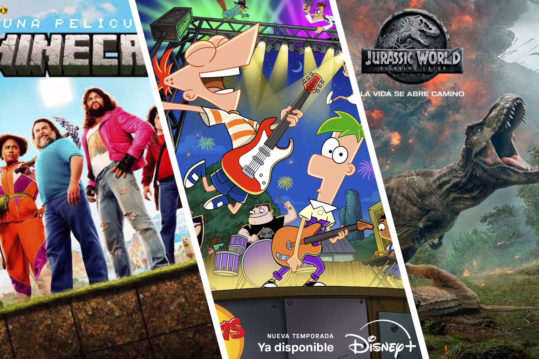 “Una película de Minecraft”, “Jurassic World” y más para ver en este puente