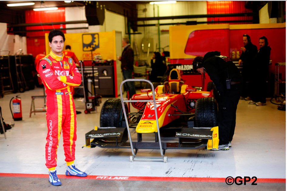 Piloto colombiano Julián Leal estrenó equipo en la GP2