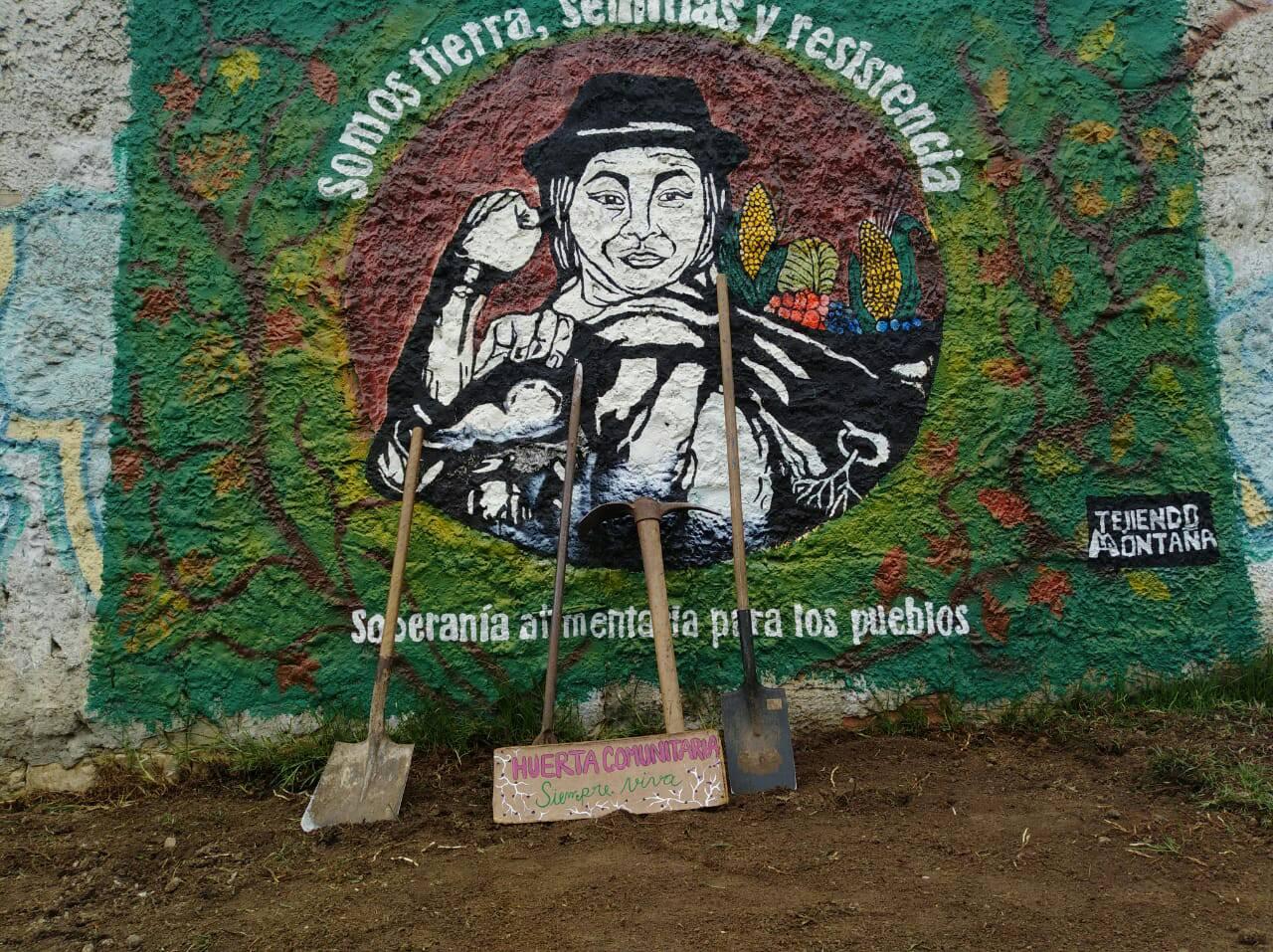 Mural Siempre Viva, del colectivo Tejiendo la Montaña