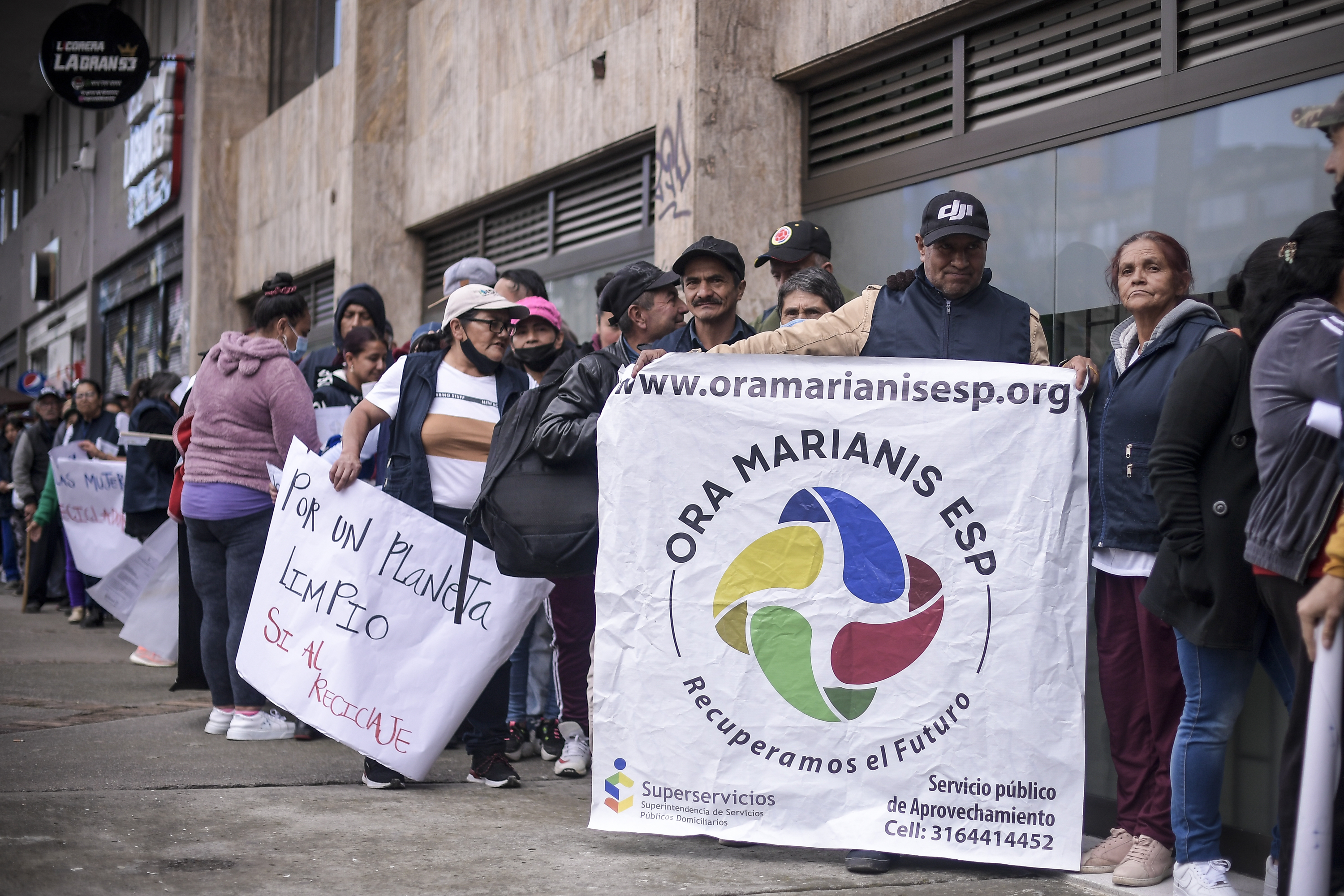 Protesta de Recicladores en Bogotá