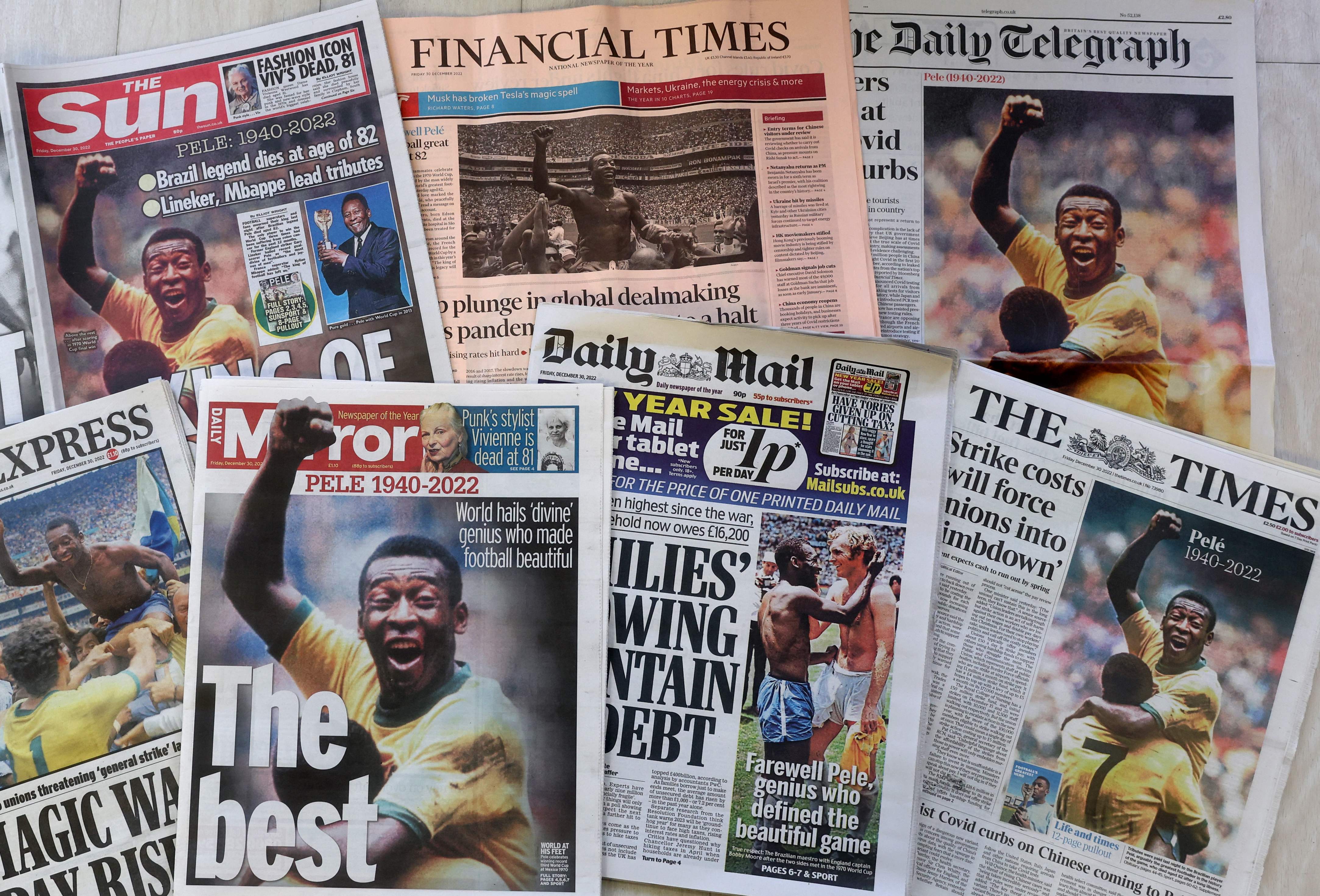 De Brasil para el mundo: así despidió la prensa internacional a Pelé