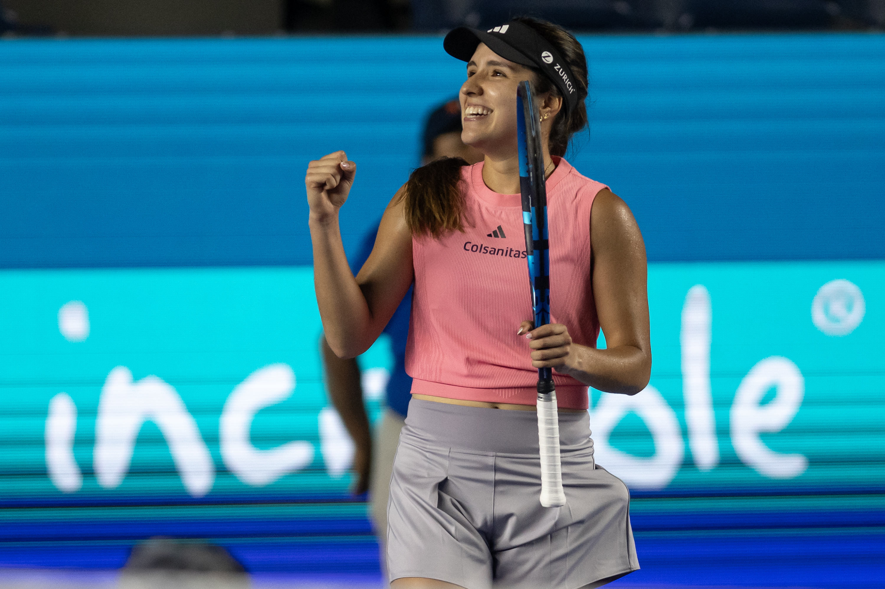 Camila Osorio empezó bien en Monterrey: triunfó en su debut y ya tiene nueva rival