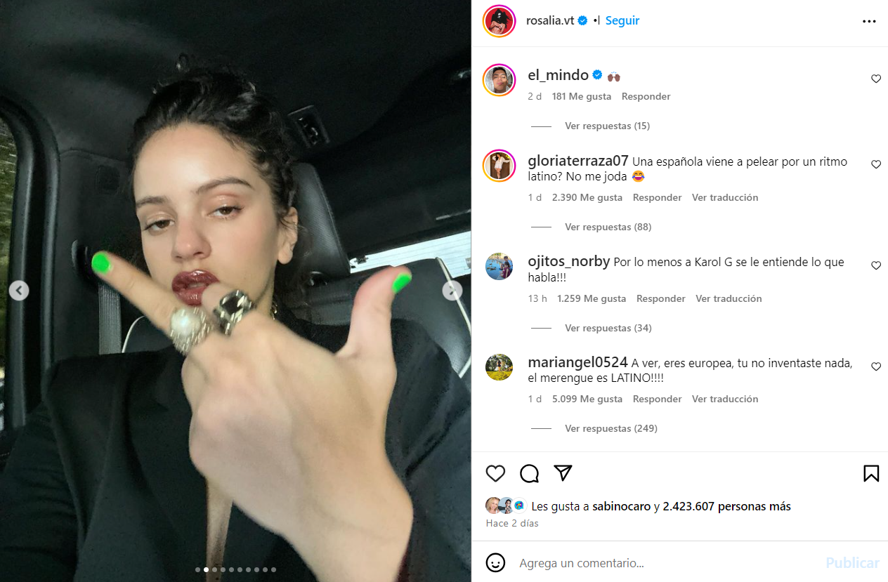 Rosalía habría insultado a Karol G por supuesta apropiación de una de sus canciones