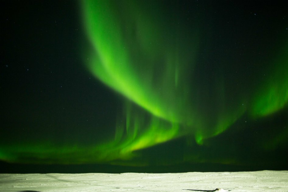 Así se ve una aurora boreal desde el espacio