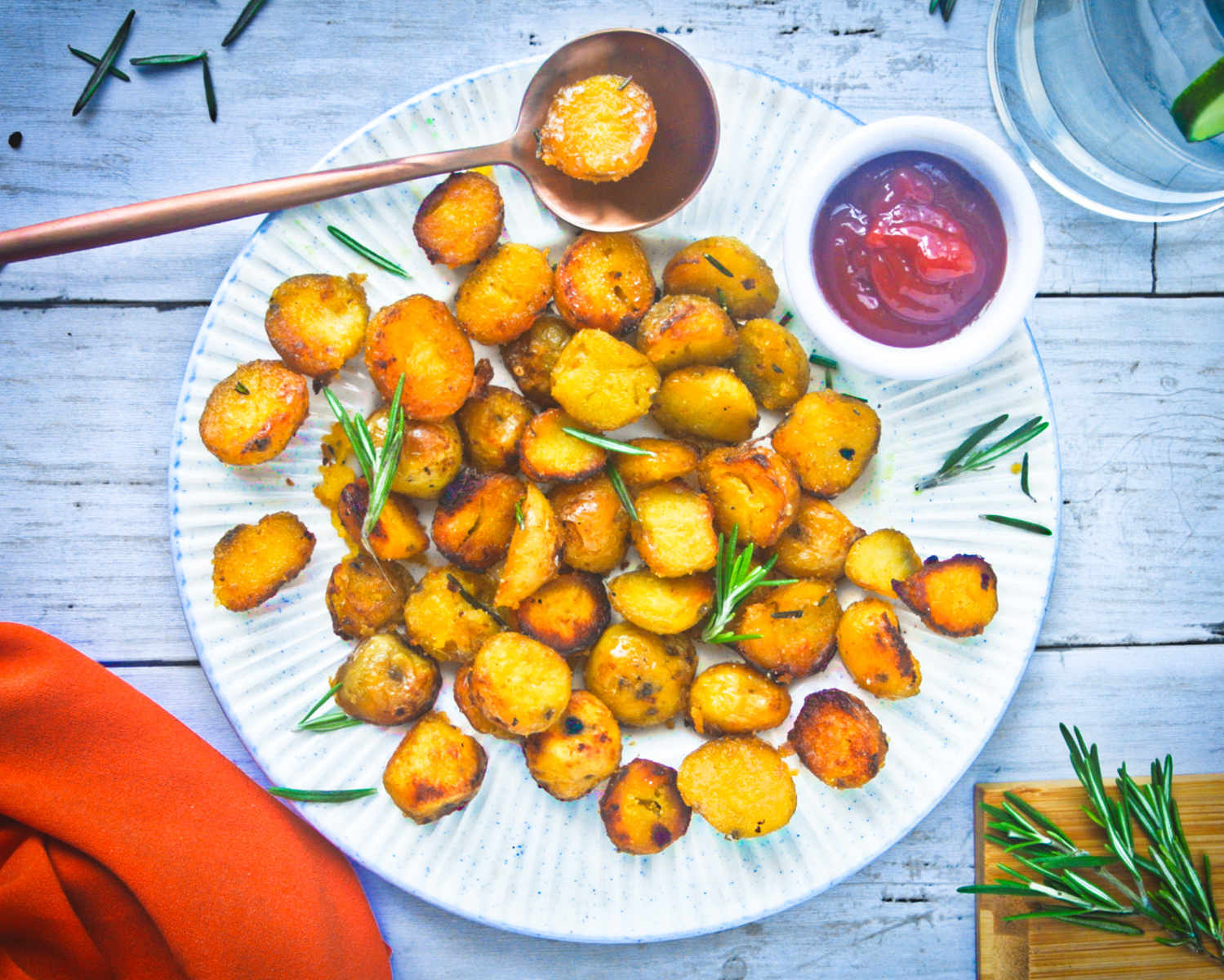 Papas crocantes al horno