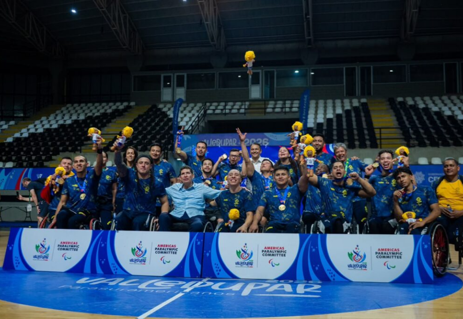 Medallero de Colombia en los Juegos Parasuramericanos Valledupar 2026: oro en baloncesto
