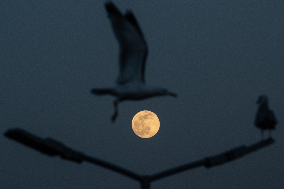 Imagen de la superluna en Turquía.