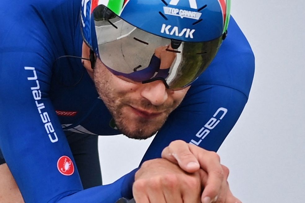 Filippo Ganna, bicampeón de la prueba de contrarreloj en el Mundial de ciclismo